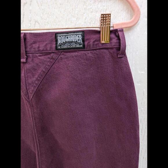 Vintage Rough Rider by Circle T Western Rodeo Denim Purple High Rise Jeans 11/12 - Picture 4 of 6